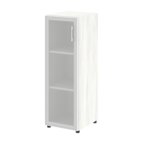 Шкаф средний узкий левый (1 средний фасад стекло в раме) Yalta LT.SU-2.4 R L/R снежная патина